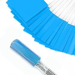Zozen 50Pack Blue Marking Flags, Writable/15x4x5