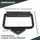 Yes4All D Handle Cable Attachment and Rotating Bar Black 350kg Cap view 3