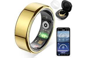 COLMI R02 Smart Ring for Women, Health Tracker & 5ATM. (Gold, 8#) | No Subscription Fee & Skin Temperature, Heart Rate, Blood Oxygen, Sleep Health Monitoring, Sports Tracking, Menstrual Cycle.4.1 out of 5 stars 273$55.98