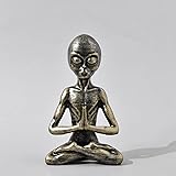JIALINXIA Meditative Alien Statue Zen Yoga