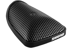 Shure Centraverse CVB Installed Sound Boundary Microphone - Black, Omnidirectional Condenser Mic, 12-Foot XLR Cable (CVB-B/O)