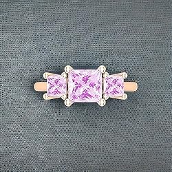 Dazzlingrock Collection Princess Lab Created Pink