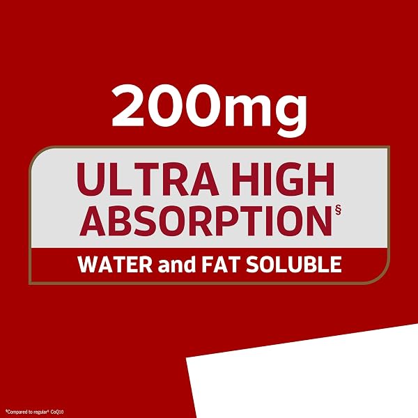 QUNOL COQ10 200MG SOFTGELS, ULTRA COQ10 – ULTRA HIGH ABSORPTION COENZYME Q10 SUPPLEMENTS – ANTIOXIDANT SUPPLEMENT FOR VASCULAR AND HEART HEALTH & ENERGY PRODUCTION, 90 COUNT