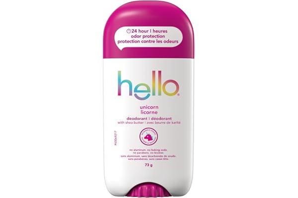 Hello Unicorn Natural Deodorant, Aluminum Free, Parabens Free, 73 g - Deodorant for Women - Deodorant Stick - 24-Hour Odor Co
