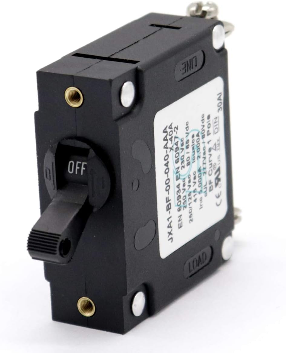 T Tocas 40A Toggle Single Pole Circuit Breakers Hydraulic Magnetic Circuit Protector AC or DC 80 V: Automotive