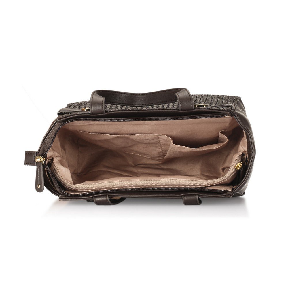 caprese women's satchel (brown)