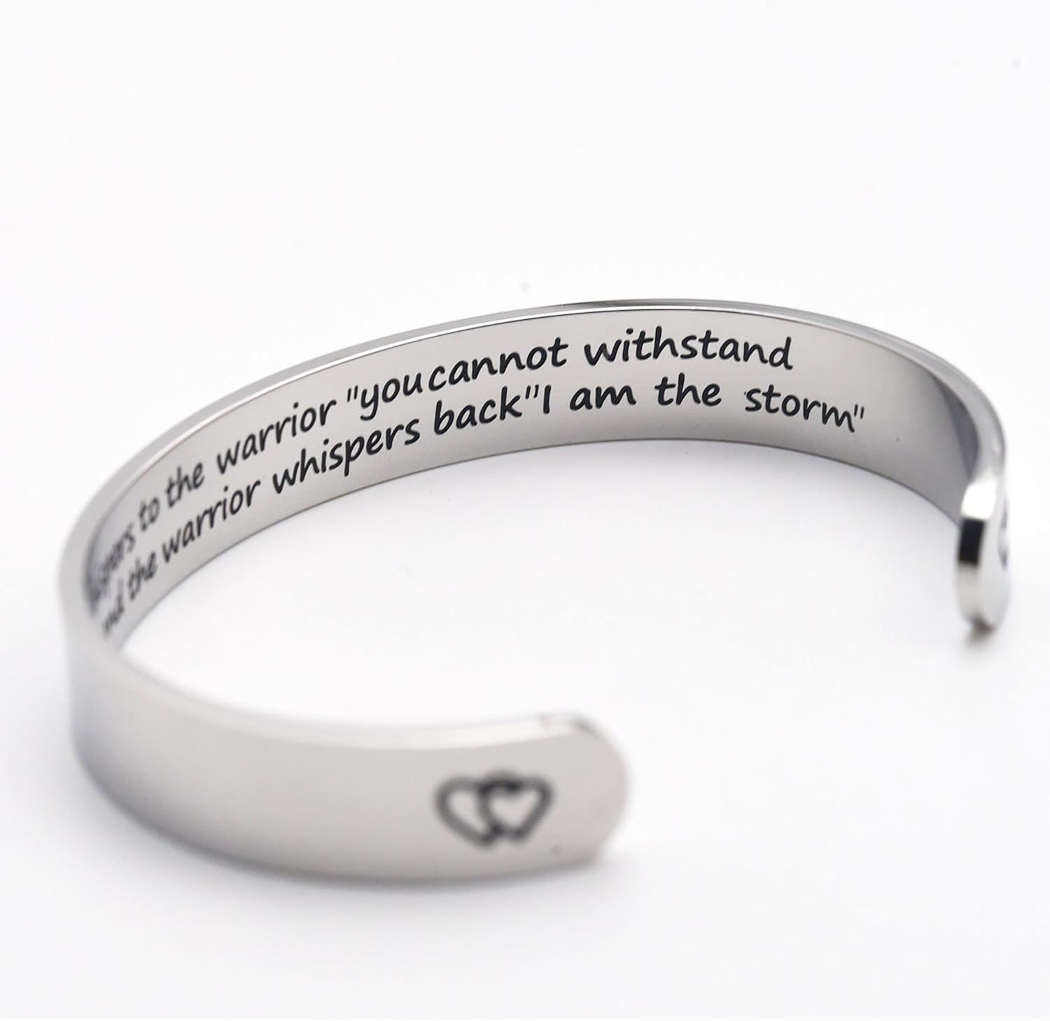 LParkin Encouragement Bracelet Warrior Bracelet Fate Whispers to The Warrior You Cannot Withstand The Storm... I Am The Storm - Image 4