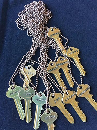 Pay it Forward by Giving a Key Necklace. A Fantastic Gift ~ Personalize It With up to 7 letters.
