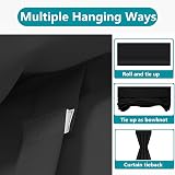Maritown Blackout Door Curtain 1 Panel French Door Tie Up Shade view 3