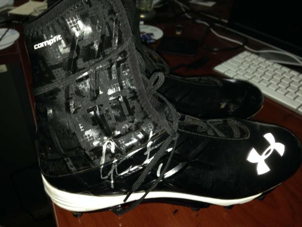 Cam Newton Autographed Used Cleats at Amazon�s Sports