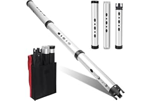 TRINKA Golf Ball Retriever with Storage Bag, Detachable Golf Ball Picker Upper Tube, Aluminum Alloy Golf Ball Collector, 40 Inch Golf Balls Shagger Grabber for Men Women, Hold up to 24 Golf Balls