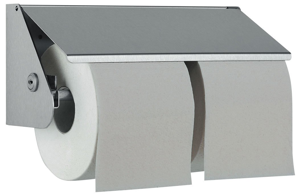 Dolphin Prestige Toilet Roll Holder H 110 x W 140mm 18/10 Chrome Nickel Stainless Steel 2