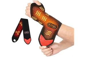 Kovaria Thera Wrap Warming Body Wrap with Gentle Vibration 3 Warmth & Vibration Levels Rechargeable for Wrist Elbow Ankle (Bl