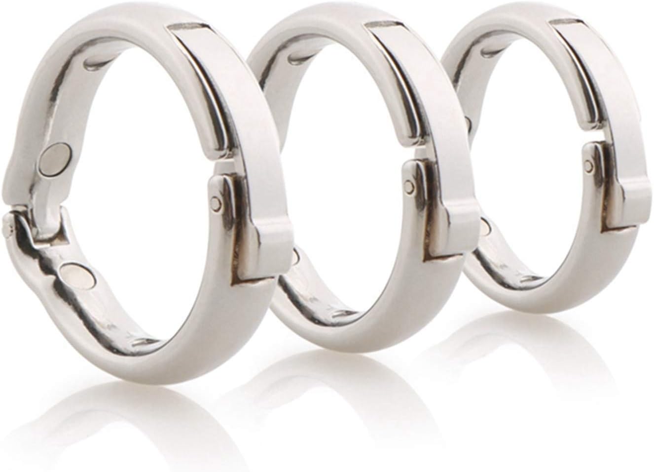 Ring Enhancer Stimulator Toys Thickening Metal Ring - Cǒck Adjustable Size Magnetic Physiotherapy Circumcision Ring V Type Pēnǐs Ring Men