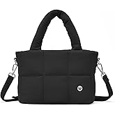 WESTBRONCO Small Puffer Crossbody Bags for Women Mini Tote Bag, Puffy Nylon Shoulder Purse, Womens Quilted Handbags