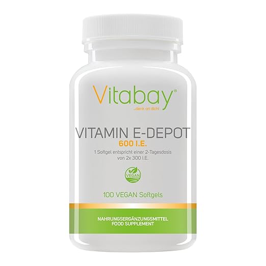 8 opinioni per Vitamina E 600 DEPOT- D-alfa-tocoferolo dosi elevate- 300 I.U. al giorno- Vegan