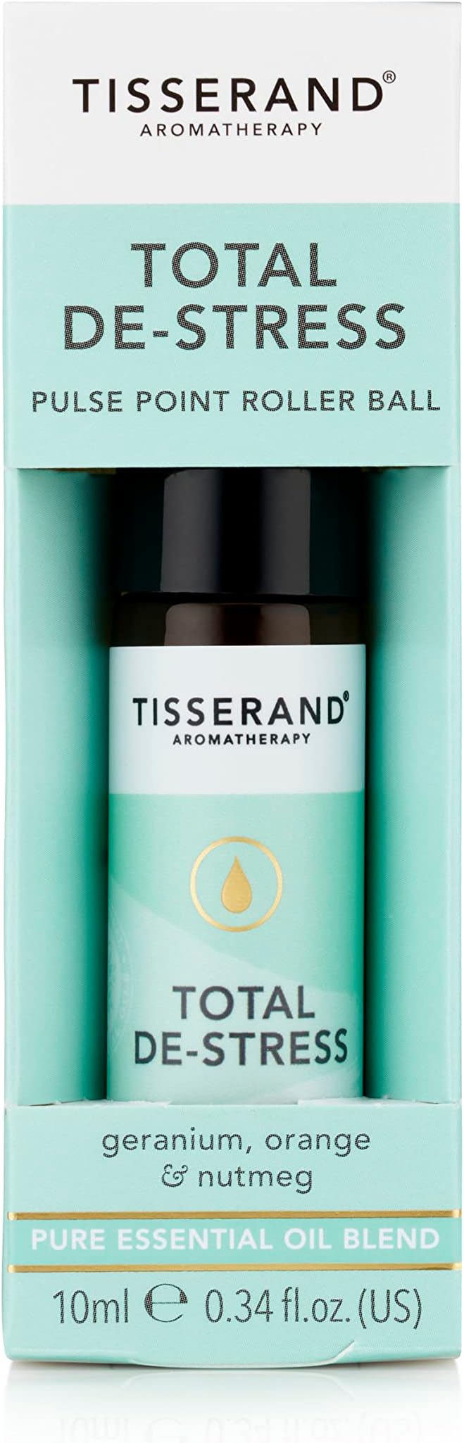 Tisserand Total De-Stress Pulse Point Roller Ball 10ml Essential Oils