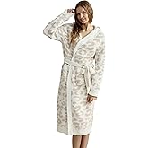MH MYLUNE HOME Ultra Soft Robe With Pockets, Spa Bathrobe Loungewear Calf-Length, Plush Fuzzy Fluffy Wrap Robe for Women