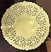 10 Inch Gold Round Lancaster Paper Doilies 50 Count
