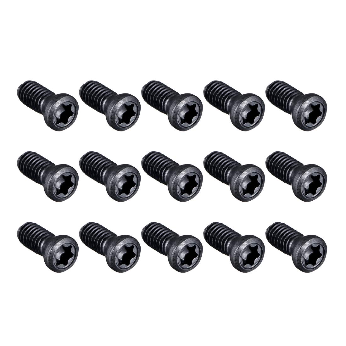 sourcing map M4x10mm Torx Screws For Replaces Carbide Insert CNC Lathe Tool 12.9 Grade Carbon Steel 15pcs — image 1