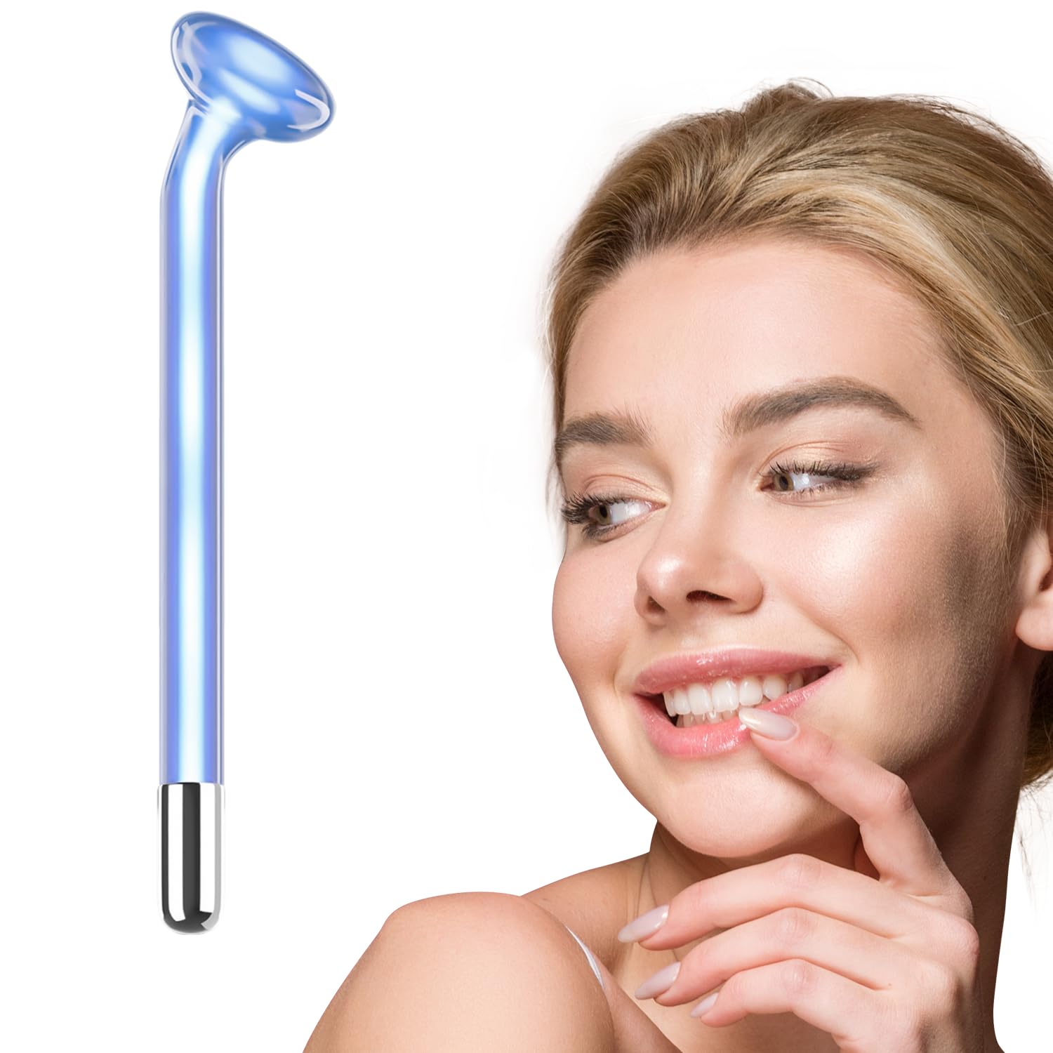 Mushroom Tube Spare Blue Glass Attachment for UUPAS High Frequency Facial Wand