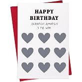 WhatSign Funny Scratch off Birthday Card for Boyfriend Husband Him | NaughtyHilarious and Interactive Gifts for Men, 300gsm Thick Cardstock, 5.5x8in, Envelope Sticker Included