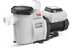 CHLORWORKS Variable Speed Pool Pump Inground 1HP- with Filter Basket for Inground Pools, Save Energy, Energy Star Certified 220-240V, 2 Years Warranty