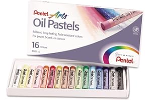 Pentel Arts Oil Pastels, 16 Color Set (PHN-16)