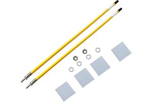 SEASAIL 24'' Yellow Snow Plow Blade Marker Guide Kit Solid All Steel Wire High Visibility with Stainless Steel Joint for Most Snow Plow Not Easy to Break and Rust Low Temperature Resistance
