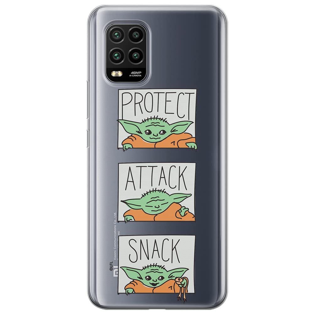 ERT GROUP mobile phone case for Xiaomi MI 10 LITE original and officially Licensed Star Wars pattern Baby Yoda 009 optimally adapted to the shape of the mobile phone, partially transparent
