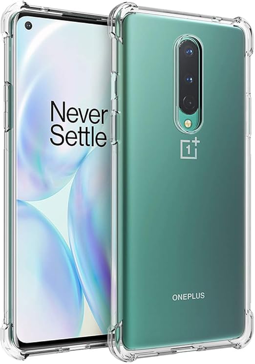 Amazon Com Osophter For Oneplus 8 Case Not Compatible With Oneplus 8t Clear Transparent Reinforced Corners Tpu Shock Absorption Flexible Cell Phone Cover For One Plus 8 Clear