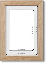 Fabian Clarke London 12x8 Oak Photo Frame with White 10x6 Mount view 2