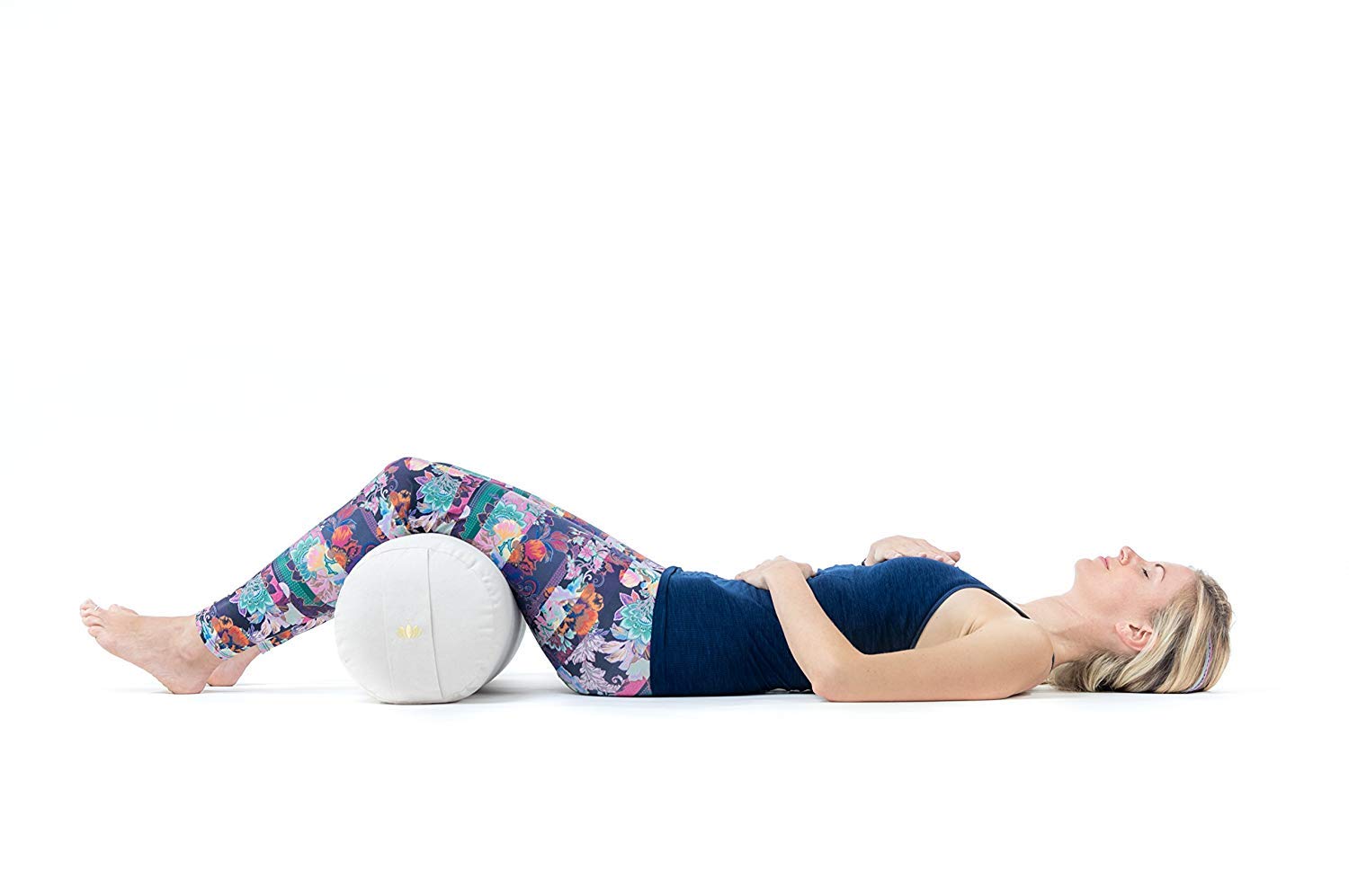 Lotuscrafts Yoga Bolster Roll For Yin Yoga Ø24 cm Spelt Filling