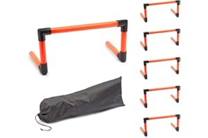 Okuna Outpost Agility Hurdles, Speed Training Set for Track and Field (9 Inches, 6 Pack)