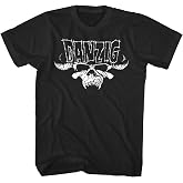 2Bhip Danzig Skull Logo Heavy Metal Band Graphic T Shirt | Officially Licensed Danzig Merch, 100% Cotton Crewneck, Unisex Men Women, Short Sleeve Graphic Tee, Heavy Metal Skull