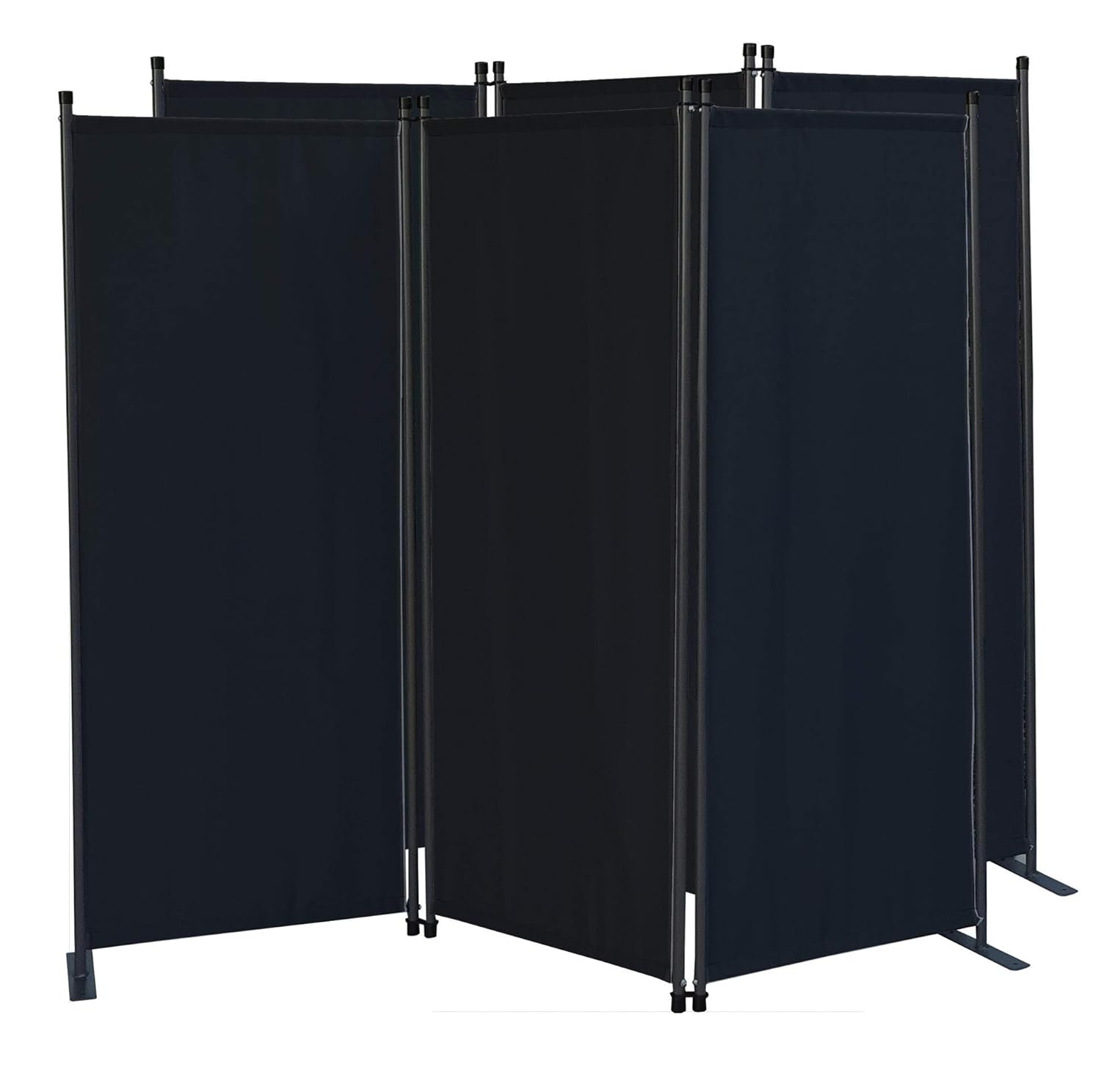 Sichtschutz Quick Star 2 Stuck Paravent 3 Teilig 170x165cm Stoff Raumteiler Garten Trennwand Balkon Sichtschutz Stellwand Faltbar Grau Kuche Haushalt Wohnen Sichtschutz