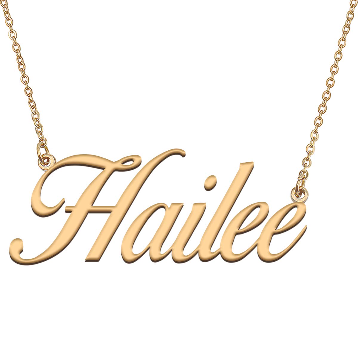 HUAN XUN Customized Custom Simple Any Name Necklace
