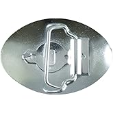 SLC Springfield Leather Company Oval Belt Buckle Blank | Fits 1 1/2" - 1 3/4" Belts