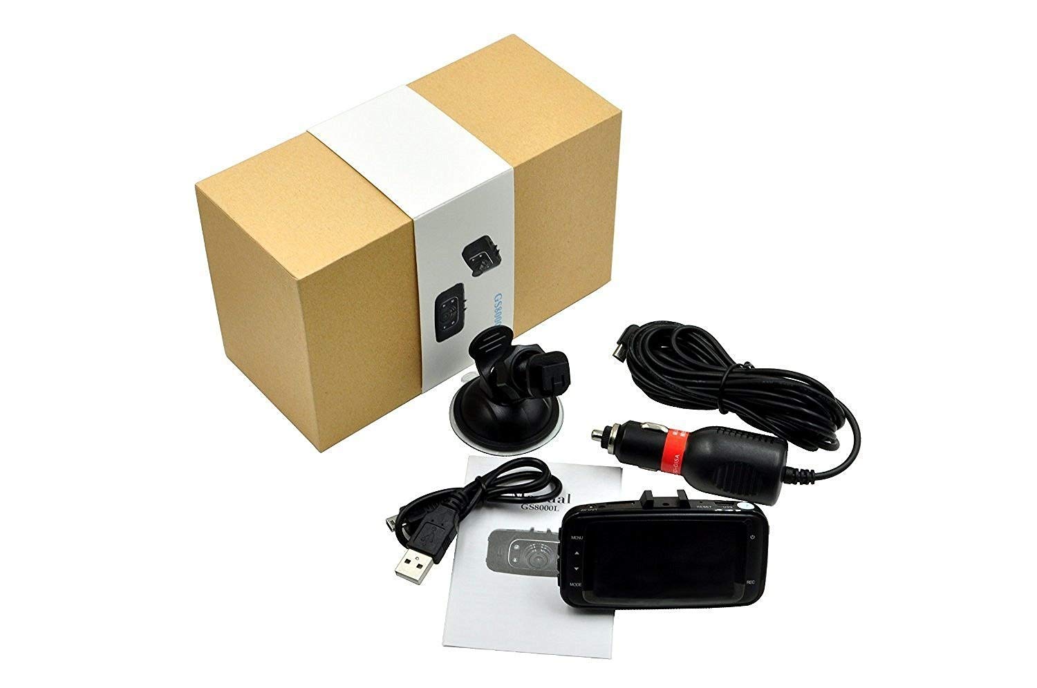 SENWOW Dash Cam (32GB Card Included) 1080P Full HD Car Camera 2.7” LCD Driving Video Dashboard DVR Built in G-Sensor, Loop Recording, Night Vision, Parking Monitor, Motion Detection, WDR, GS8000+32G