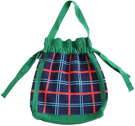 Amazon Co Jp ニットバッグ レディース トートバッグ 手編み ショルダーバッグ 大容量 トートショッピングバッグ 買い物袋 手提げ 肩掛け 軽い 軽量 レディース ホーム キッチン