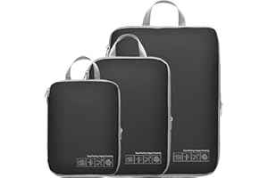 Cambond Compression Packing Cubes for Travel Women - Lightweight Luggage Organizers Bag Packing Cubes for Carry on Suitcases