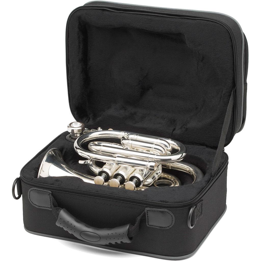 Jean Baptiste JBPT384SX Pocket Trumpet Silver Finish Amazon.ca