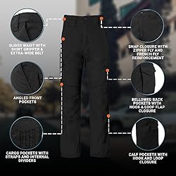 Propper® Kinetic EMS Mens Pant, Black, 42X32