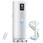 17L Humidifiers for Bedroom Large Room, 4.5Gal Cool Mist Top Fill Humidifier with 4 Mist Mode & Extension Tube, Diffuser, 360