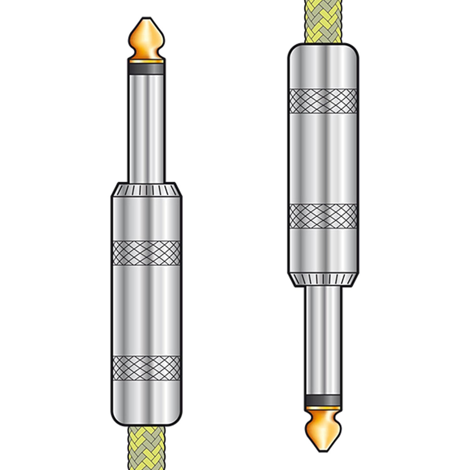 chord BGL-3-GYGD Braided Guitar Lead, 3 m