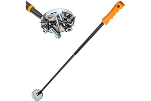 NEIKO 53428A Telescoping Magnetic Pickup Tool, Heavy Duty 50 Pound, 36.5-Inch-Long Magnet Stick, Large Magnet with Handle, Extendable Nail Sweeper, Magnetic Wand