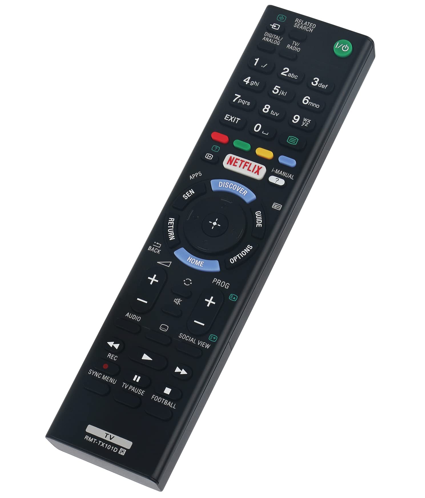 RMT-TX101D VINABTY Remote Control Replacement Suit for Sony TV Sony TV KDL-40W705C KDL-32W705C KDL-48W705C KDL40W705C KDL32W705C KDL48W705C