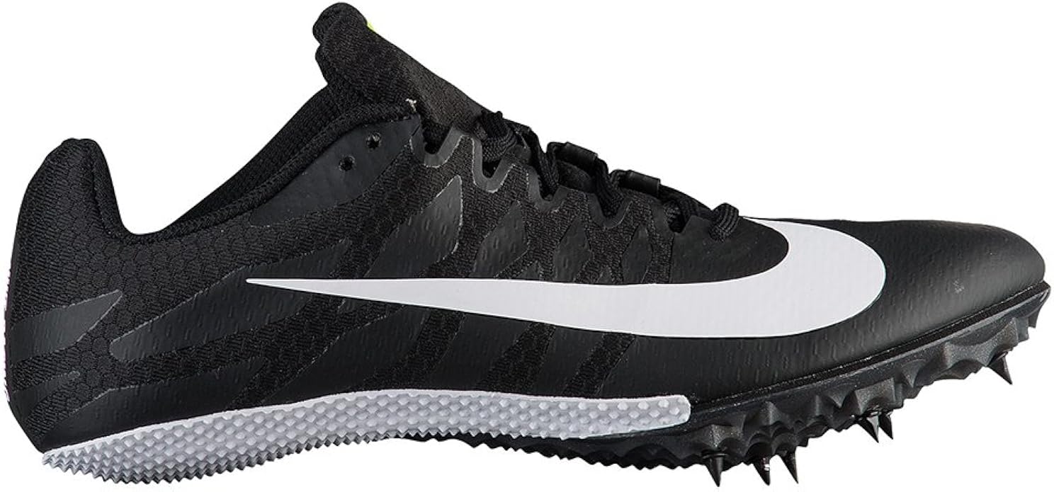 black and white nike track spikes