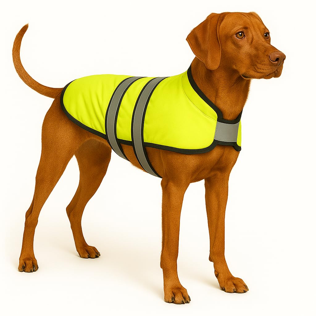 Flamingo WINTER COAT EISBÄR FLUO YELLOW 55CM