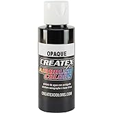 Createx Opaque Airbrush Color, Black, 2 oz